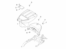 Alojamiento casco - Parte debajo sillìn