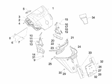 Cubierta trasera - Salpicador