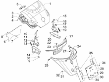 Cubierta trasera - Salpicador
