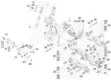 Horquilla/Tubo direccion - Conjunto tejuelos
