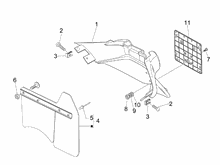 Cubierta trasera - Salpicador