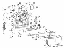 Maletero delantero - Contraescudo