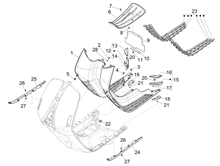 Cubierta central - Estribos