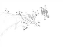 Cubierta trasera - Salpicador